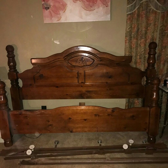 Other King Size Head And Foot Board With Rails Poshmark